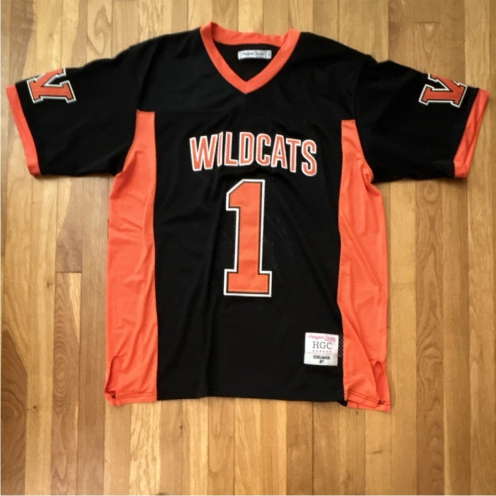 Julian Edelman high school replica Black and Orange Football Jersey